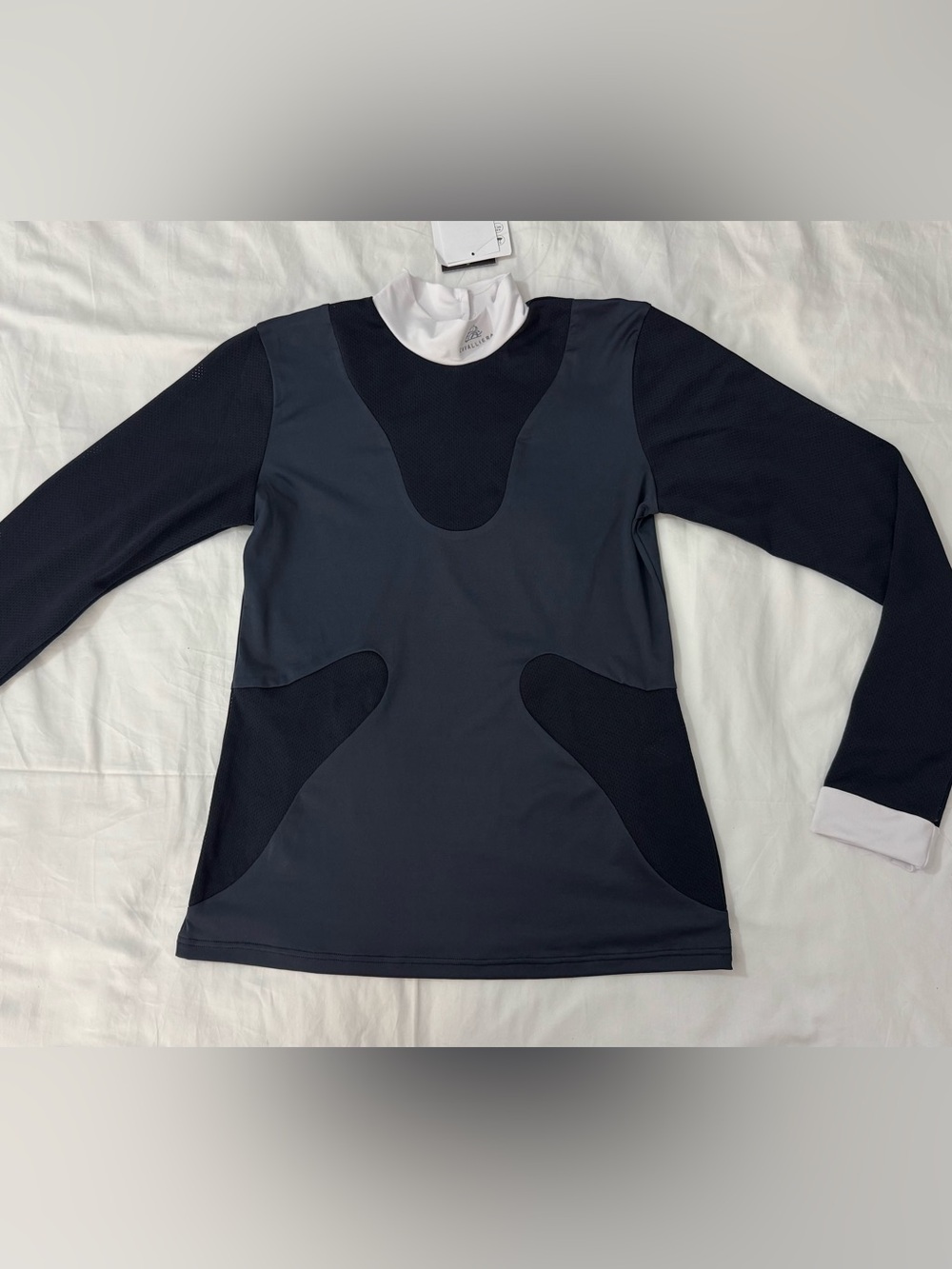 Cavalliera, New, Modern Dame show shirt, long sleeve, navy Medium